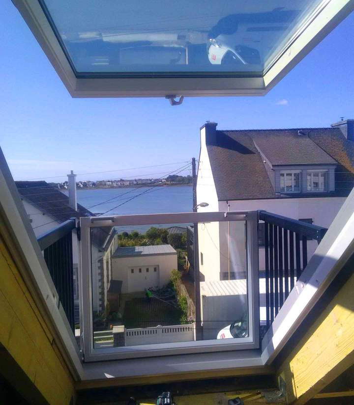 Installation fenêtre de toit Riantec
